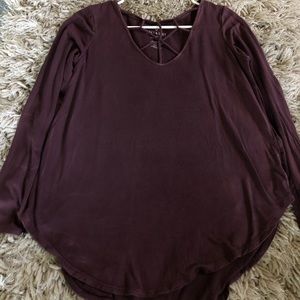 Maroon American eagle shirt